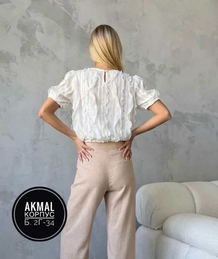 блузка легкая,блузка с рюшами,блуза,женская блузка,блузка с оборками