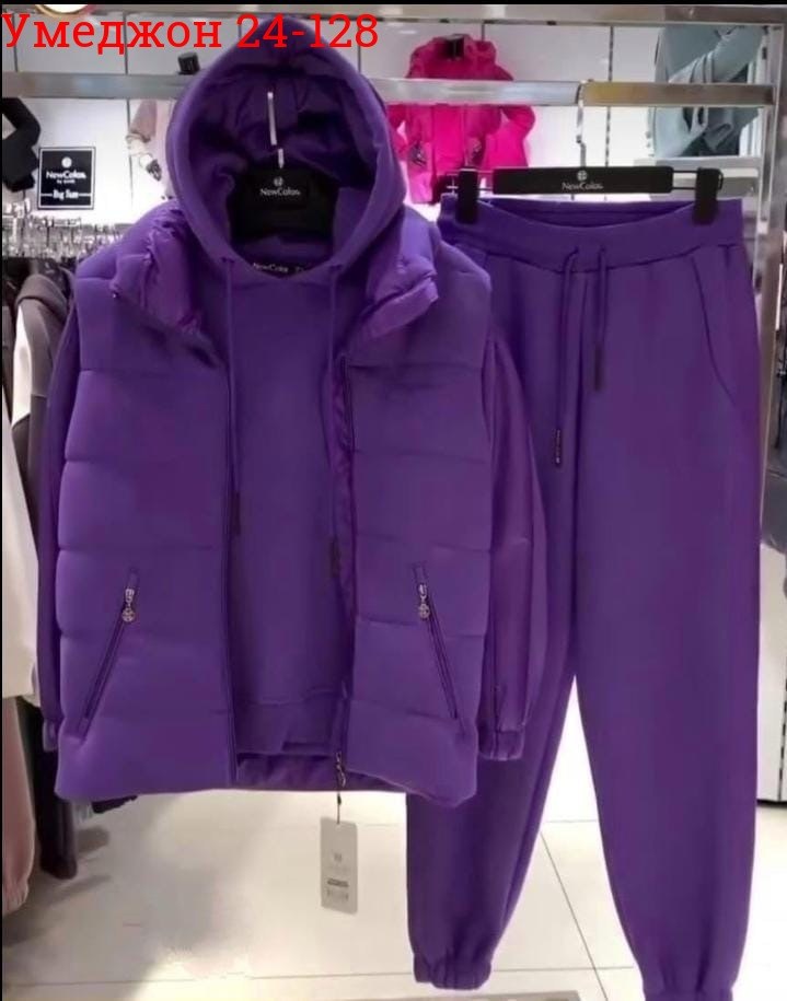 cпортивный костюм женский на флисе,костюм женский на флисе,костюм женский тройка,костюм женский спортивный тройка с жилетом утепленный,костюм тройка женский с жилетом спортивный