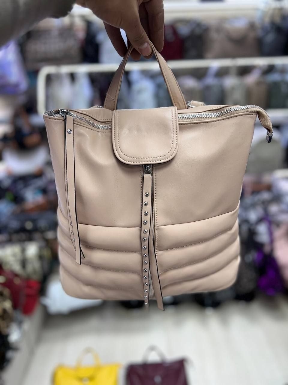 дутый рюкзак женский,женские рюкзаки,рюкзак,женский кожаный рюкзак,сумка рюкзак женская