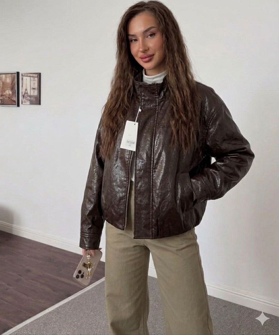 куртка женская кожаная,куртка бомбер,куртка бомбер женская,кожаная куртка,куртка бомбер из экокожи emberens