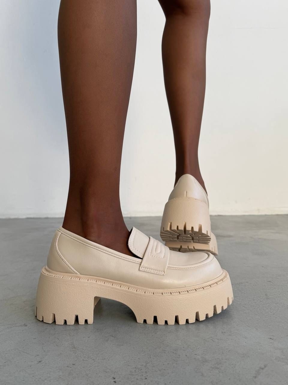 лоферы женские,лоферы на платформе,лоферы женские бежевые,туфли лоферы,лоферы кожаные на платформе