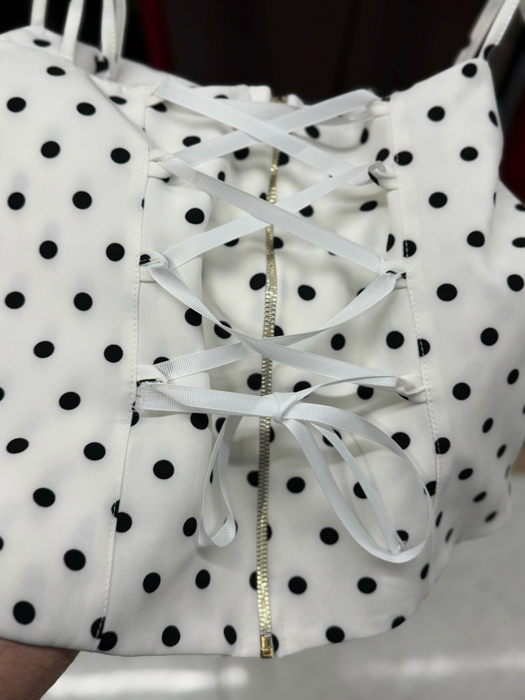 бюстье,модные топы,топ корсет,dolce & gabbana топ-корсет в горох черный