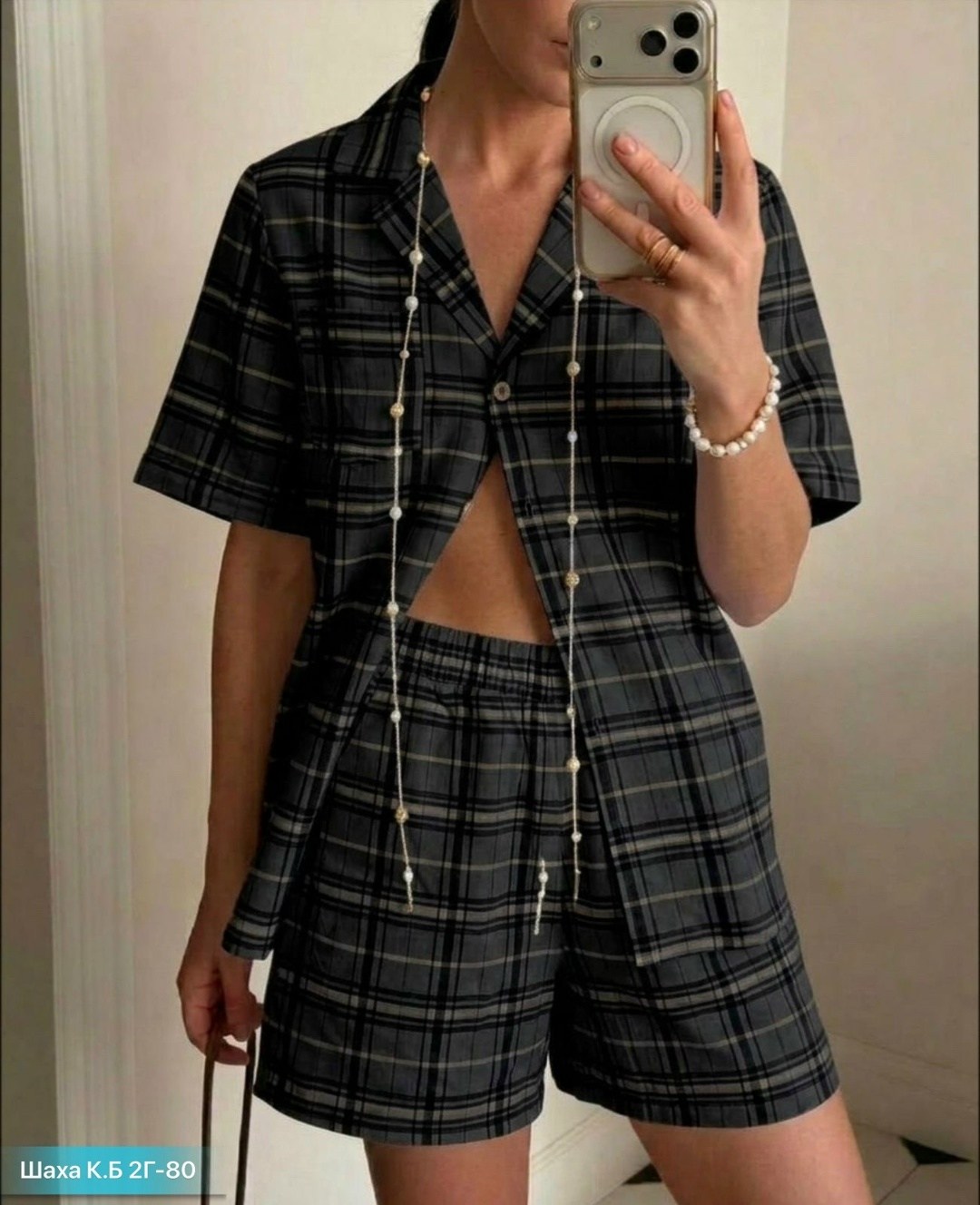 пижама женская в клетку,пижама женская,пижама одежда для сна,комплект пижама,пижама с рубашкой