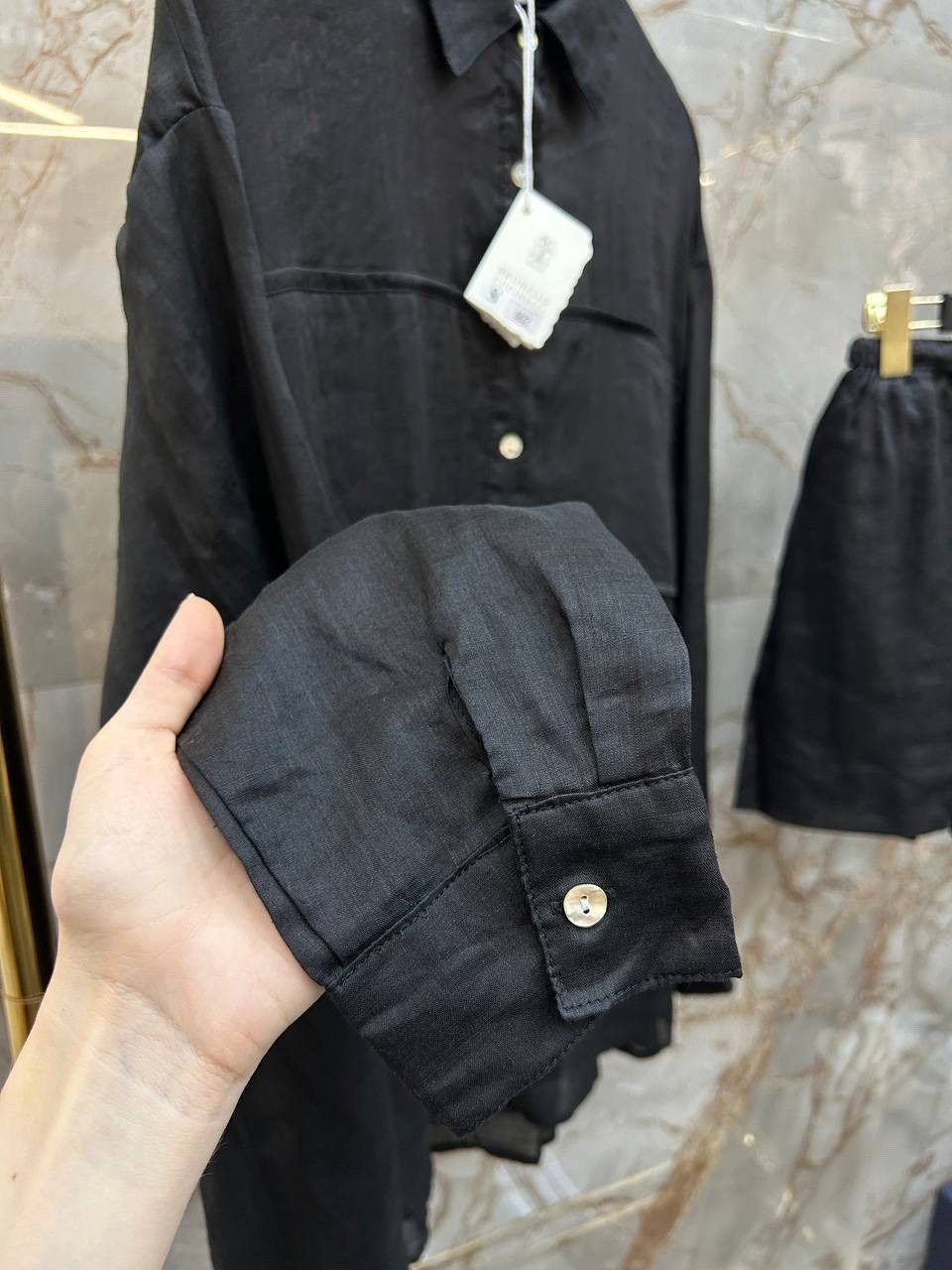 повседневная рубашка,женская рубашка,рубашка,льняная рубашка,чёрная рубашка