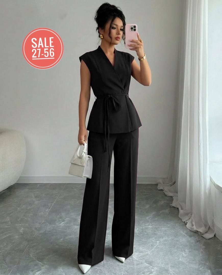 костюм брючный летний двойка,женские брючные костюмы,брючный костюм женский безко,брючный костюм,женский костюм 2-ка: жилетка-блуза+штаны марсала