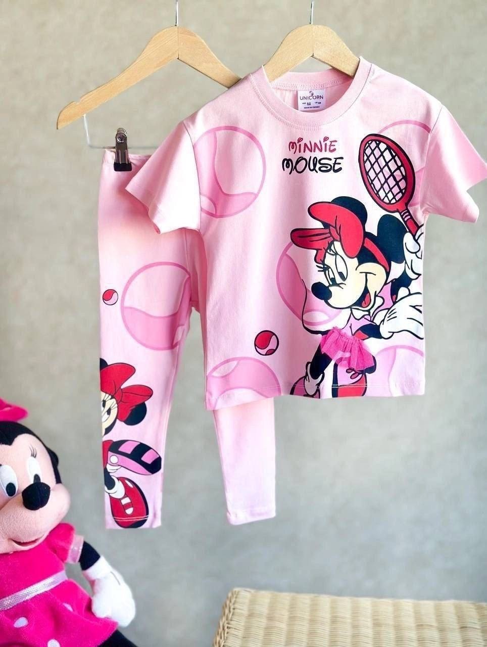 костюм для девочки с минни маус,комплект одежды,костюм для девочек,одежда для девочек,комплект одежды девочке