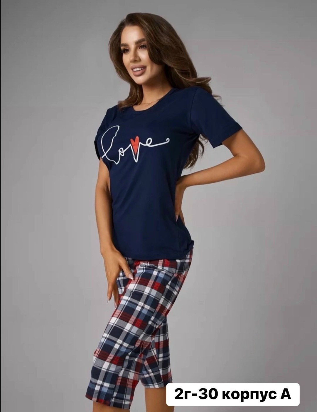 женская пижама,пижама с бриджами домашний костюм,пижама  для дома,пижама с бриджами из хлопка,пижама с бриджами