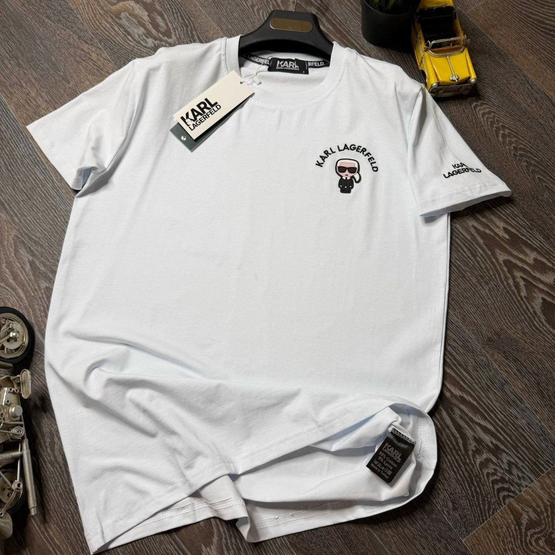 мужская футболка,футболки мужские белые,футболка,футболка карл лагерфельд