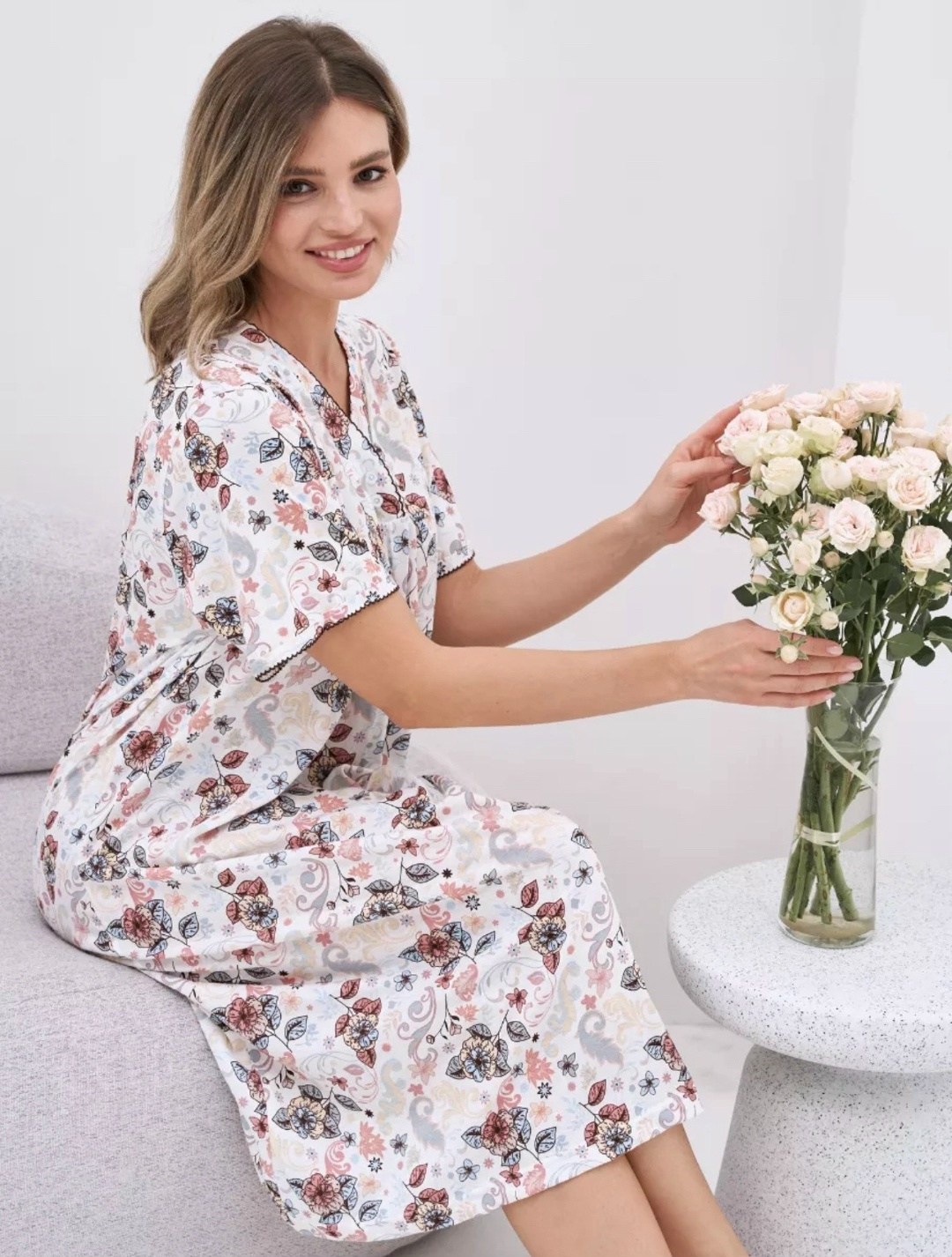 сорочка женская ночная больших размеров,ночная сорочка,ночная сорочка трикотажная хлопок,ночная сорочка трикотажная хлопок redautumn 207284426,женская ночная сорочка