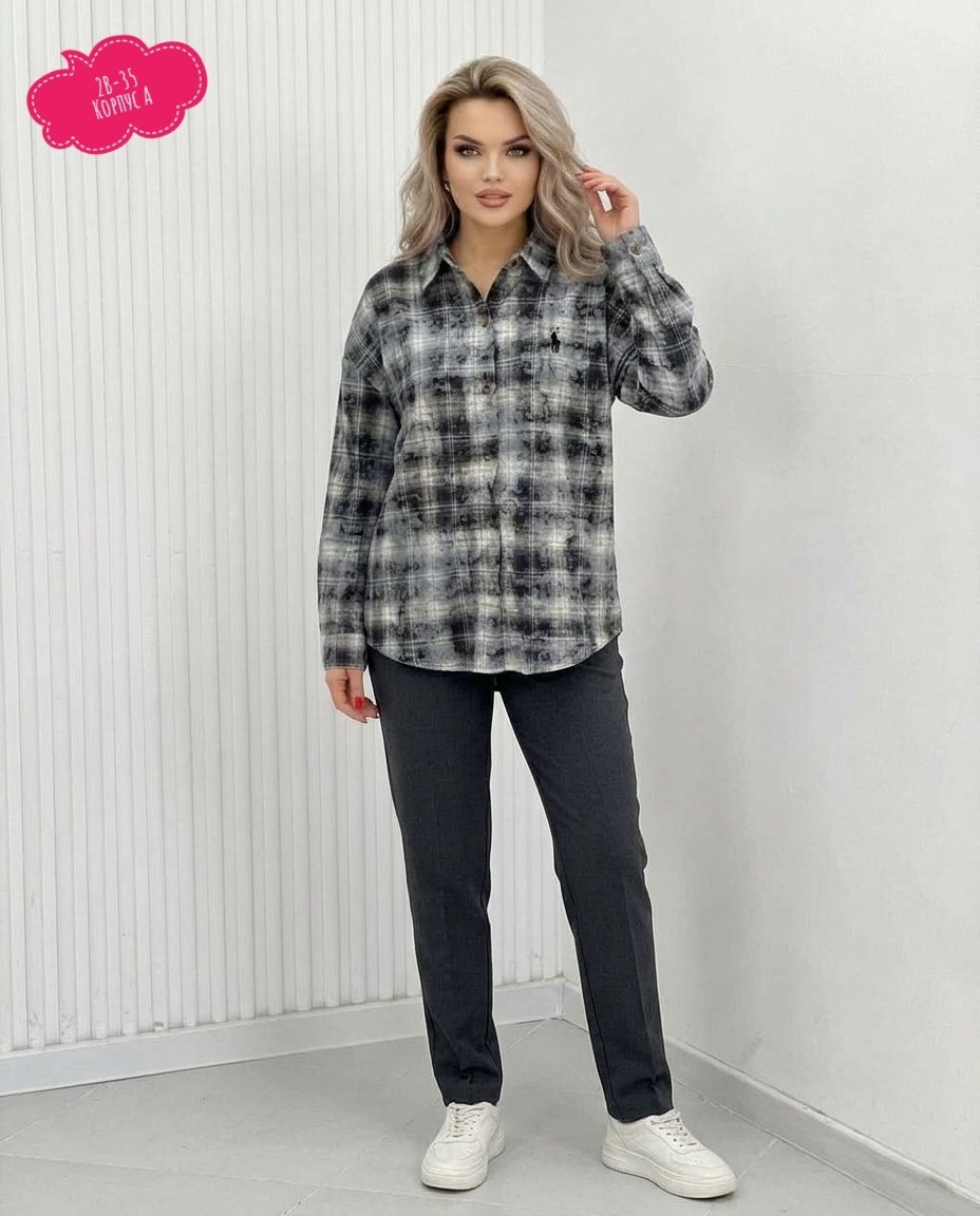 рубашка женская оверсайз в клетку,рубашка оверсайз в клетку,женская рубашка в клетку,рубашка в клетку,рубашка оверсайз в клетку со стразами jaycosmo