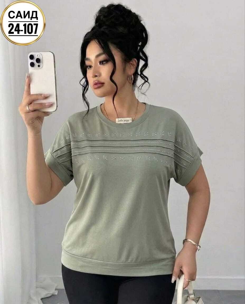 женская футболка,женская кофта,футболка со стразами больших размеров,кофточка,женская футболка больших размеров