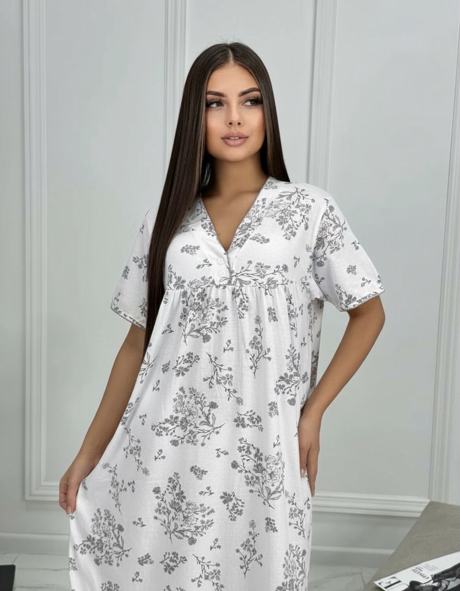 ночная сорочка женская из хлопка,ночная сорочка женская,ночная сорочка,ночнушка женская домашняя,сорочка женская