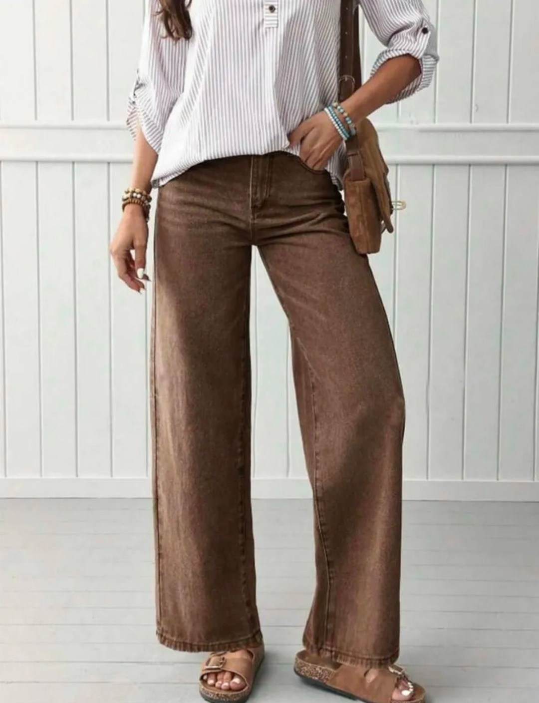 джинсы прямые широкие трубы salendo,джинсы широкие,женские джинсы,брюки джинсы,коричневые джинсы