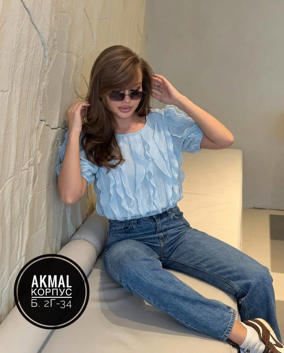 блузка легкая,блузка с рюшами,блуза,женская блузка,блузка с оборками