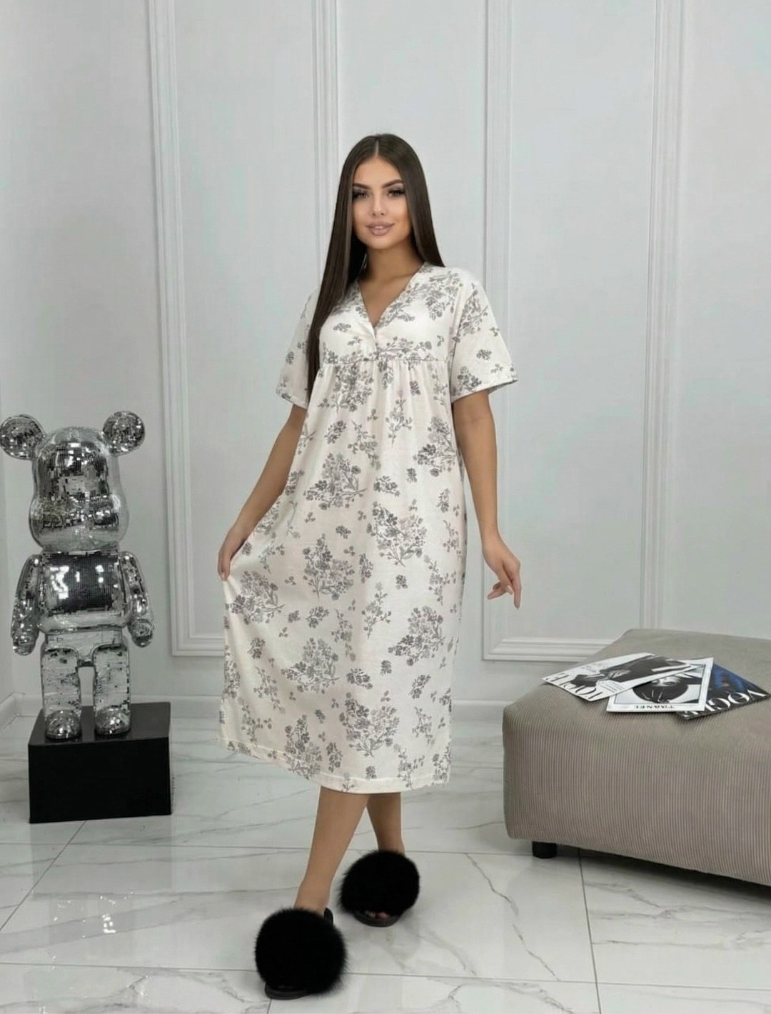 ночная сорочка женская из хлопка,ночная сорочка женская,ночная сорочка,ночнушка женская домашняя,сорочка женская