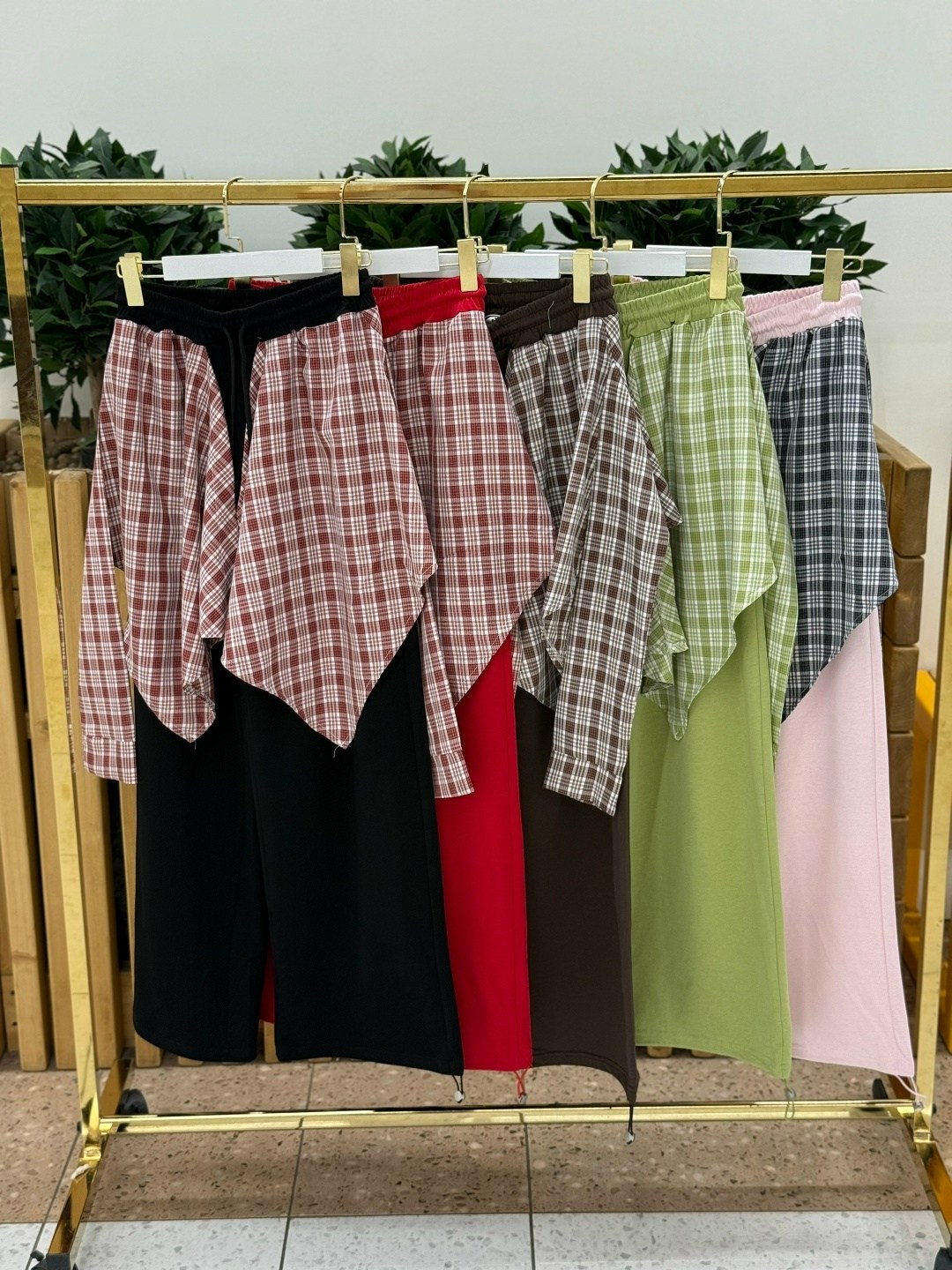 широкие брюки,штаны в клетку,повседневные брюки,брюки для дома