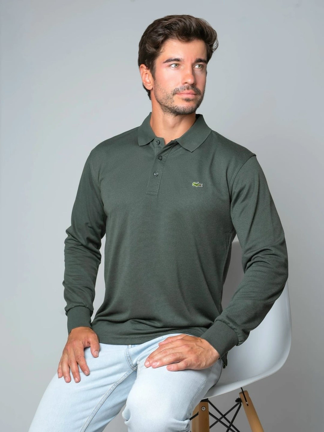 поло с длинными рукавами,мужская кофта,поло lacoste long sleeve classic pique shirt белый,лонгслив lacoste,lacoste поло