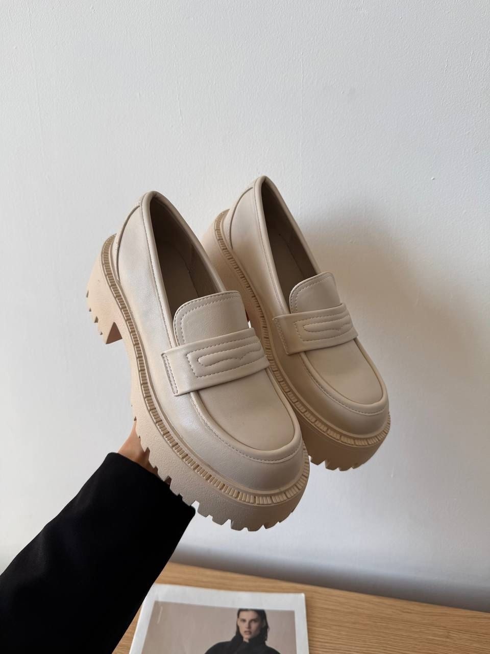 лоферы женские,лоферы на платформе,лоферы женские бежевые,туфли лоферы,лоферы кожаные на платформе