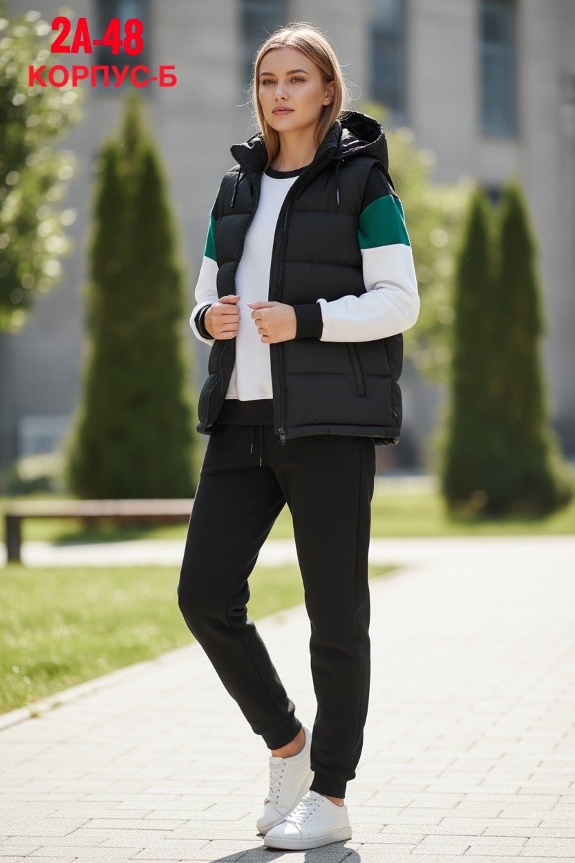 жилетка женская,жилет женский утепленный,женский спортивный костюм тройка с жилеткой,жилет,жилет спортивное