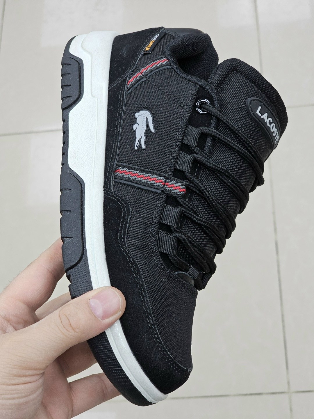 кроссовки-кеды lacoste t-clip wntr 224 2 sma,кроссовки lacoste,,кроссовки мужские lacoste,кеды мужские lacoste 748sma0038 черные 44 eu