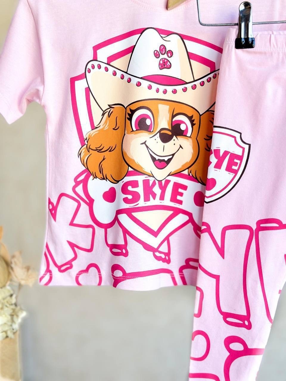 скай щенячий патруль,щенячий патруль костюм,пижама для девочек,пижама paw patrol,комплект одежды девочке