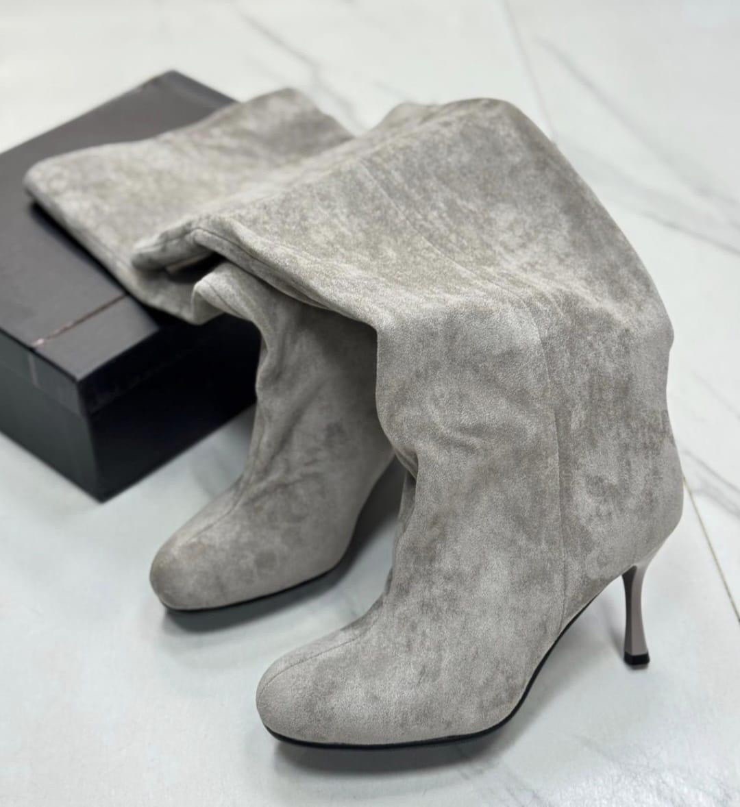 касадей ботфорты замшевые,серые замшевые сапоги,замшевые серые сапоги на вайлдберриз,замшевые сапоги,сапоги женские серые замшевые