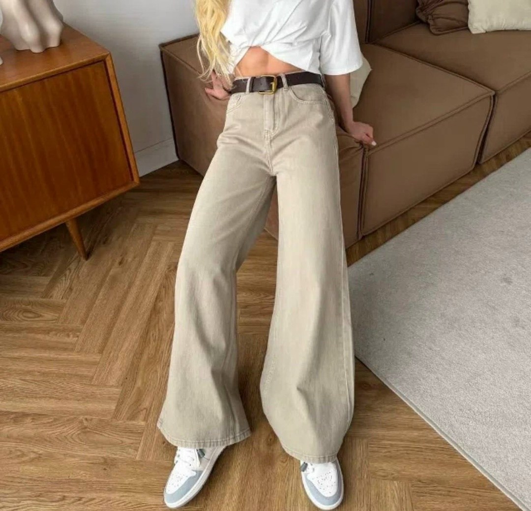 джинсы широкие,джинсы бежевые,широкие женские джинсы,женские джинсы,джинсы