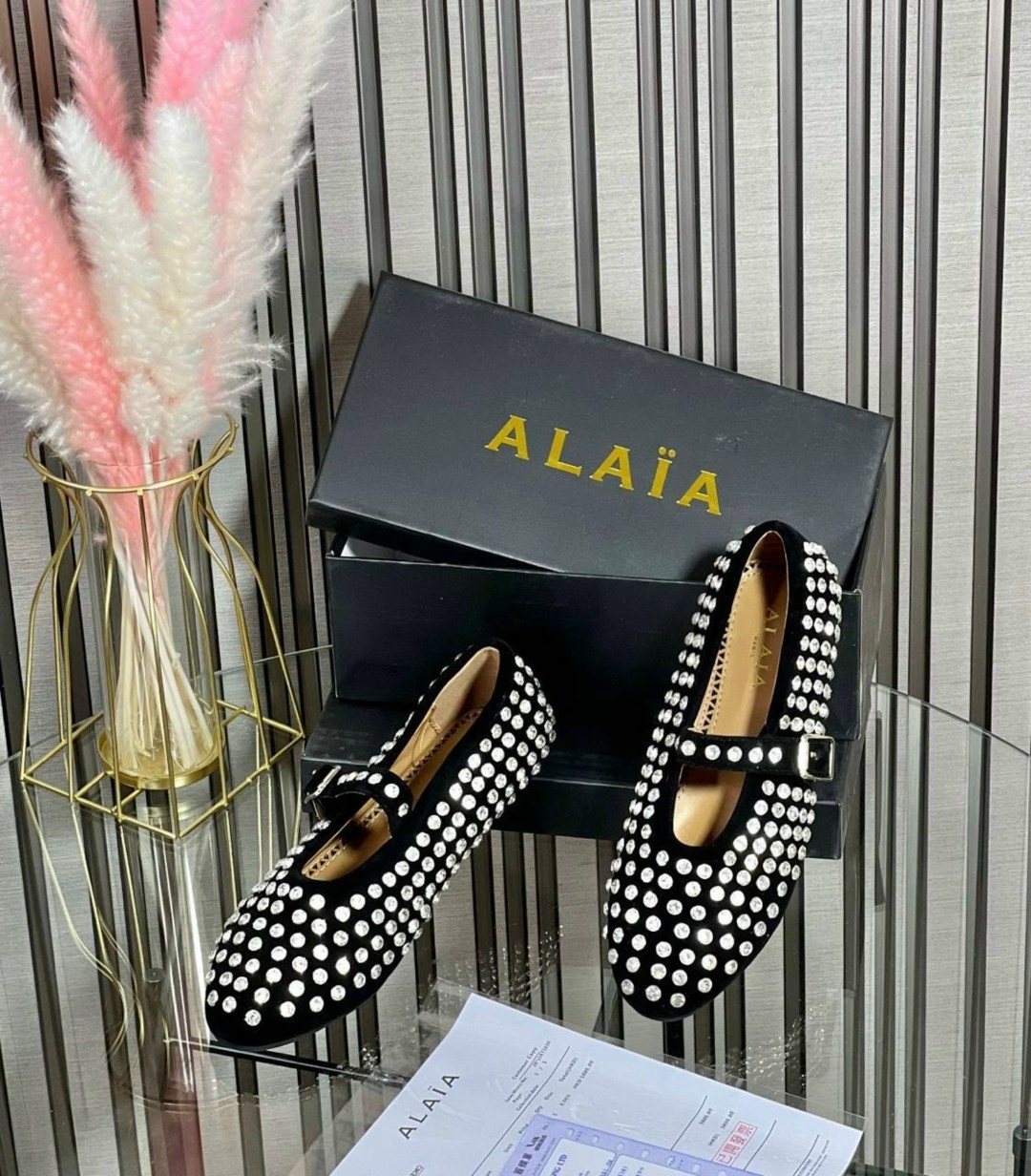 alaia балетки,,балетки женские,туфли со стразами,стильная