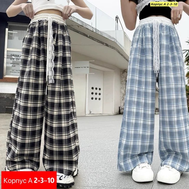 клетчатые штаны широкие,широкие брюки,женские широкие брюки,брюки женские в клетку,клетчатые брюки женские широкие