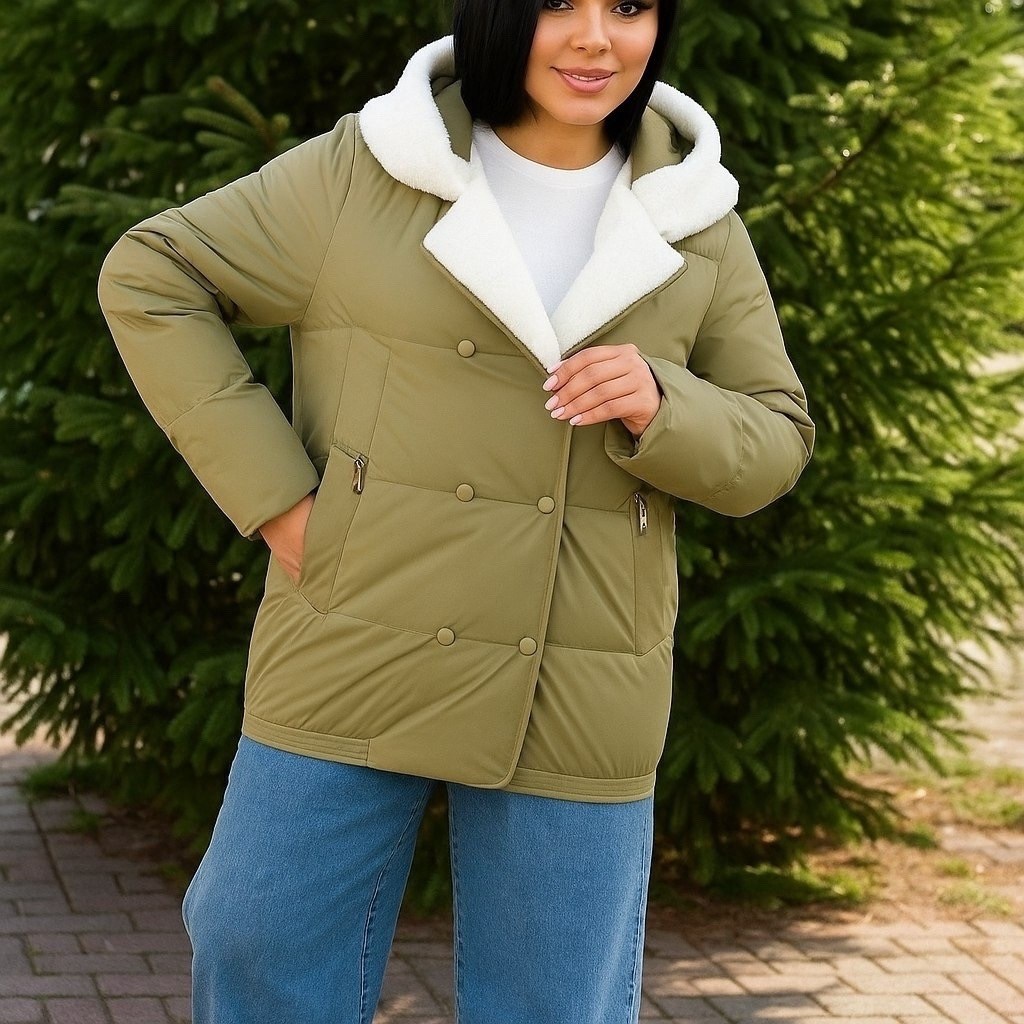 куртка зимняя теплая с капюшоном genevieve,куртка женская,женская зимняя куртка,куртка демисезонная,куртка