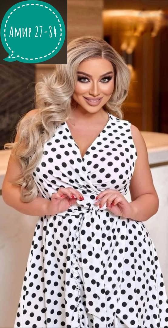 платье женское в горошек больших размеров,платье женской,платья женские больших размеров,платье на запах в горох,платья