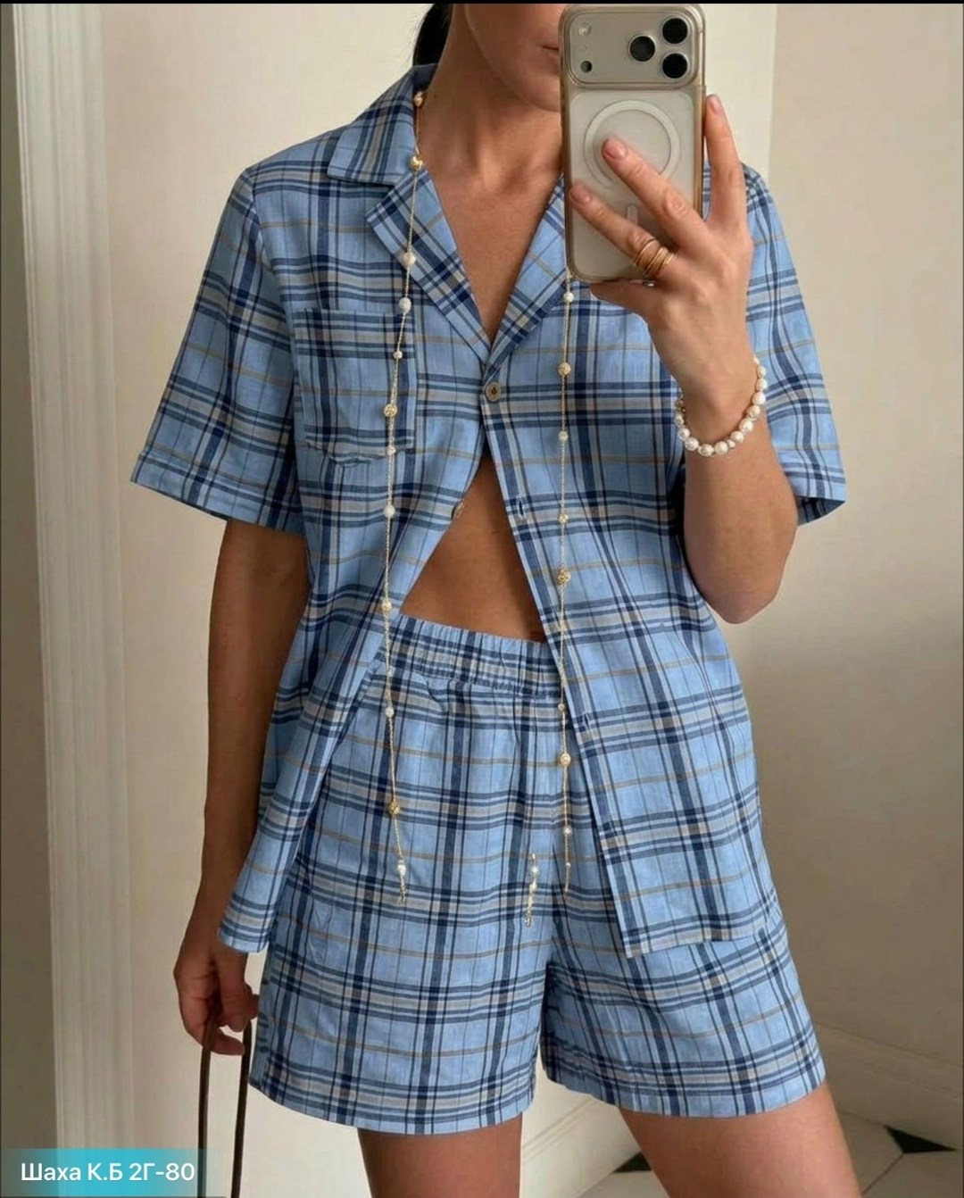 пижама женская в клетку,пижама женская,пижама одежда для сна,комплект пижама,пижама с рубашкой