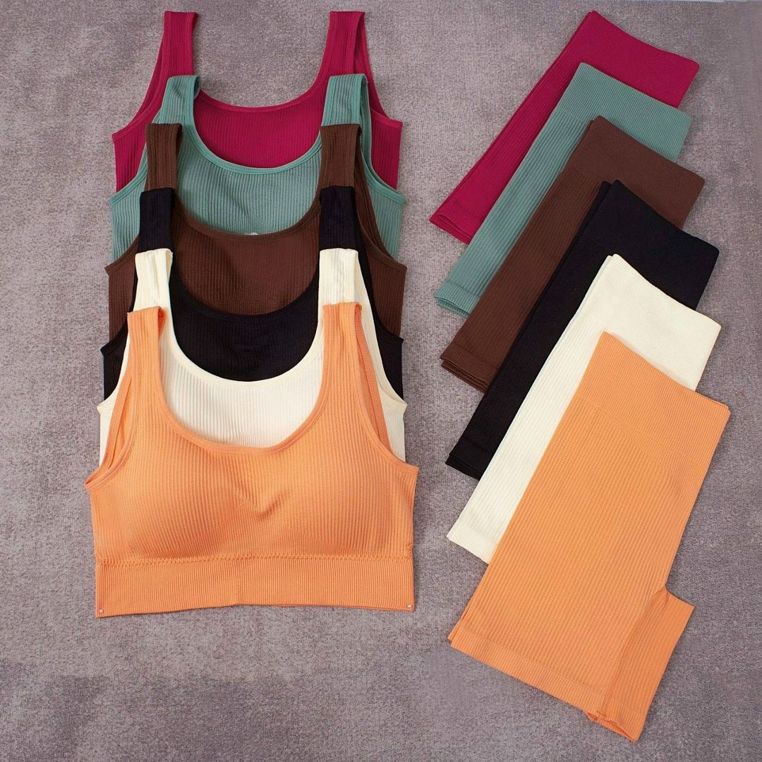 нижнее белье спортивное комплект,комплект для йоги,спортивные комплекты,одежда для йоги,топ для фитнеса