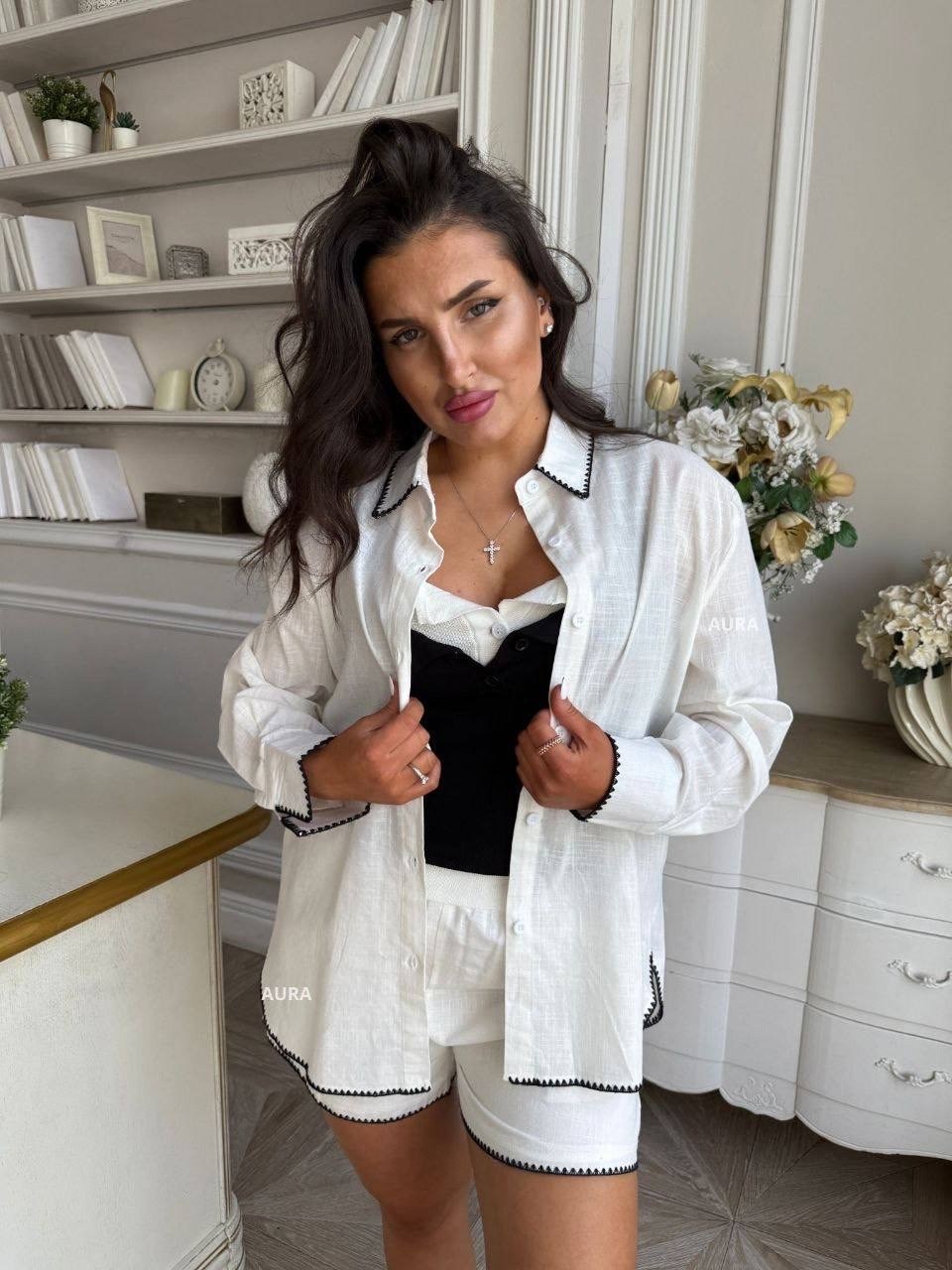 костюм с шортами и рубашкой летний,костюм с шортами и рубашкой,костюм женский с шортами и рубашкой,костюм классический,белые костюмы