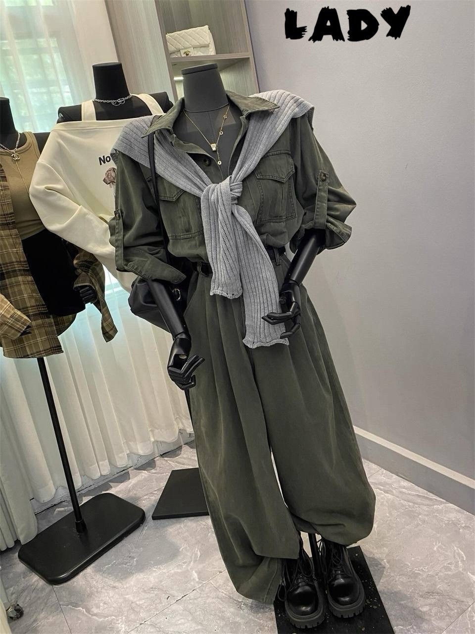 женский комбинезон davydoff 8014 хаки,комбинезон davydoff 8014 хаки,комбинезон davydov 8014 хаки,комбинезон женский,комбинезон в стиле милитари женский