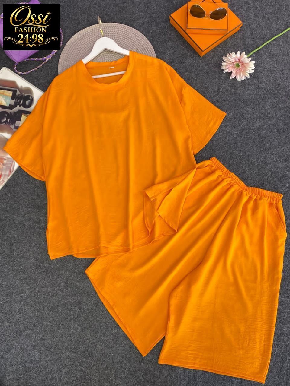 костюм повседневный,костюм женский,летние костюмы женские,оранжевый костюм,летние костюмы