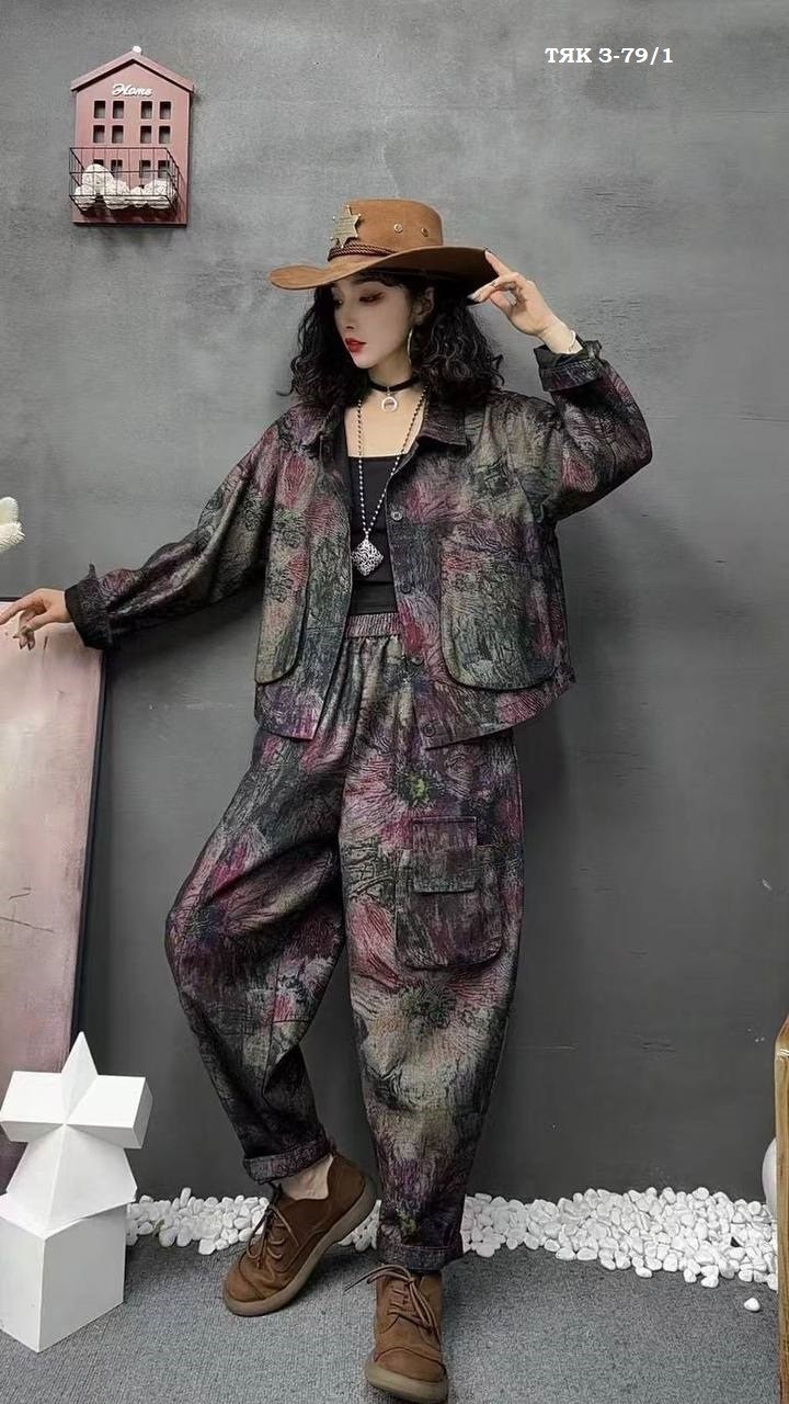 модные костюмы,куртка в стиле пэчворк,костюм повседневный,костюм с принтом,джинсовые костюмы