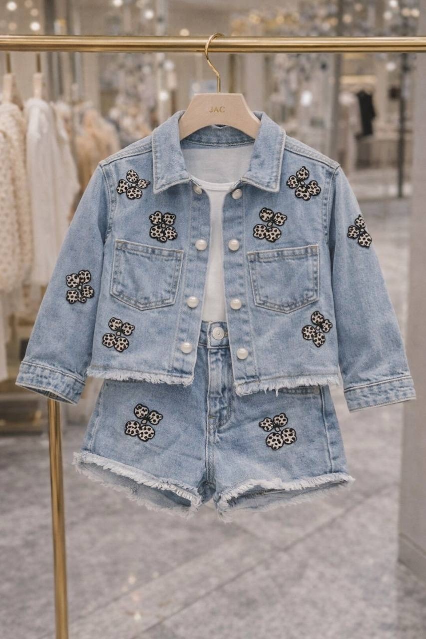 ребенок,джинсовая куртка для девочек,мода дети,стильные дети,детская мода