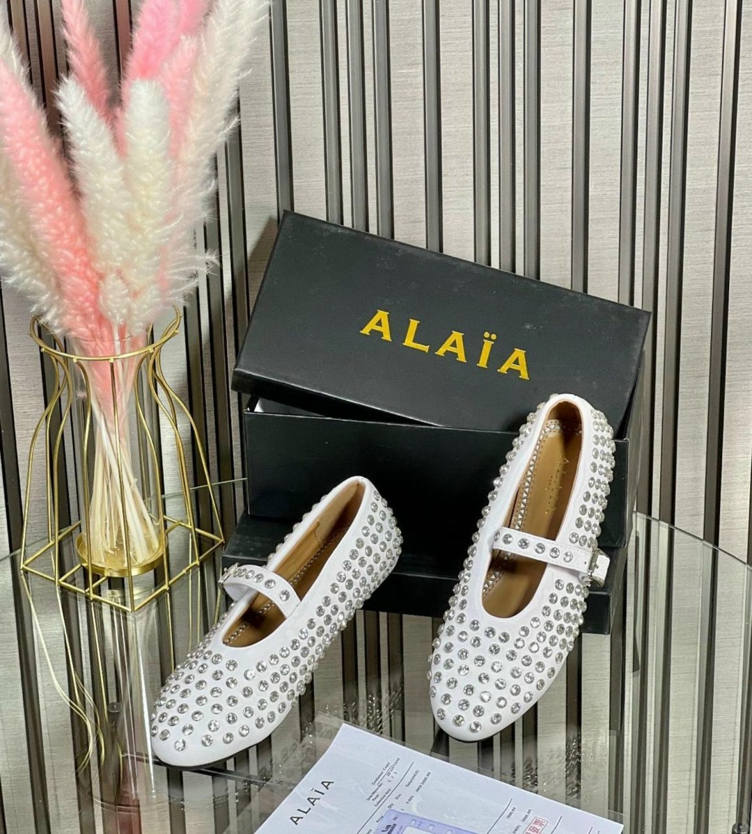 alaia балетки,,балетки женские,туфли со стразами,стильная