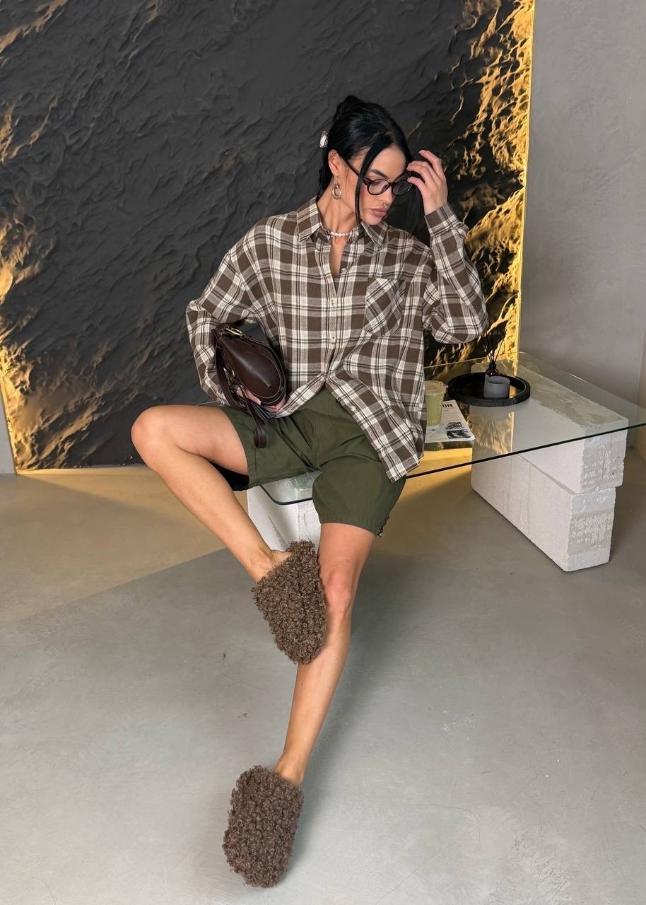 рубашка классическая в клетку оверсайз la fashion,рубашка оверсайз в клетку thirteen brand,рубашка коричневая в клетку оверсайз удлиненная arsshopp,рубашка коричневая в клетку оверсайз удлиненная,руба