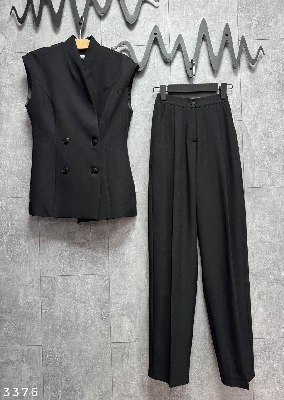 брючный костюм женский,брючный костюм,брючный костюм с жилетом,костюм двойка жилетка с объемными плечами+ брюки,женский костюм