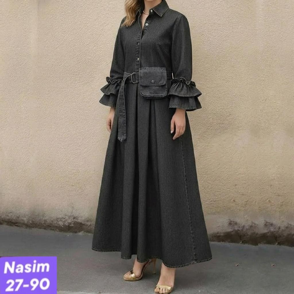 мусульманская платья,платье,джинсовое платье,tesettür elbise modelleri,платье из джинсы