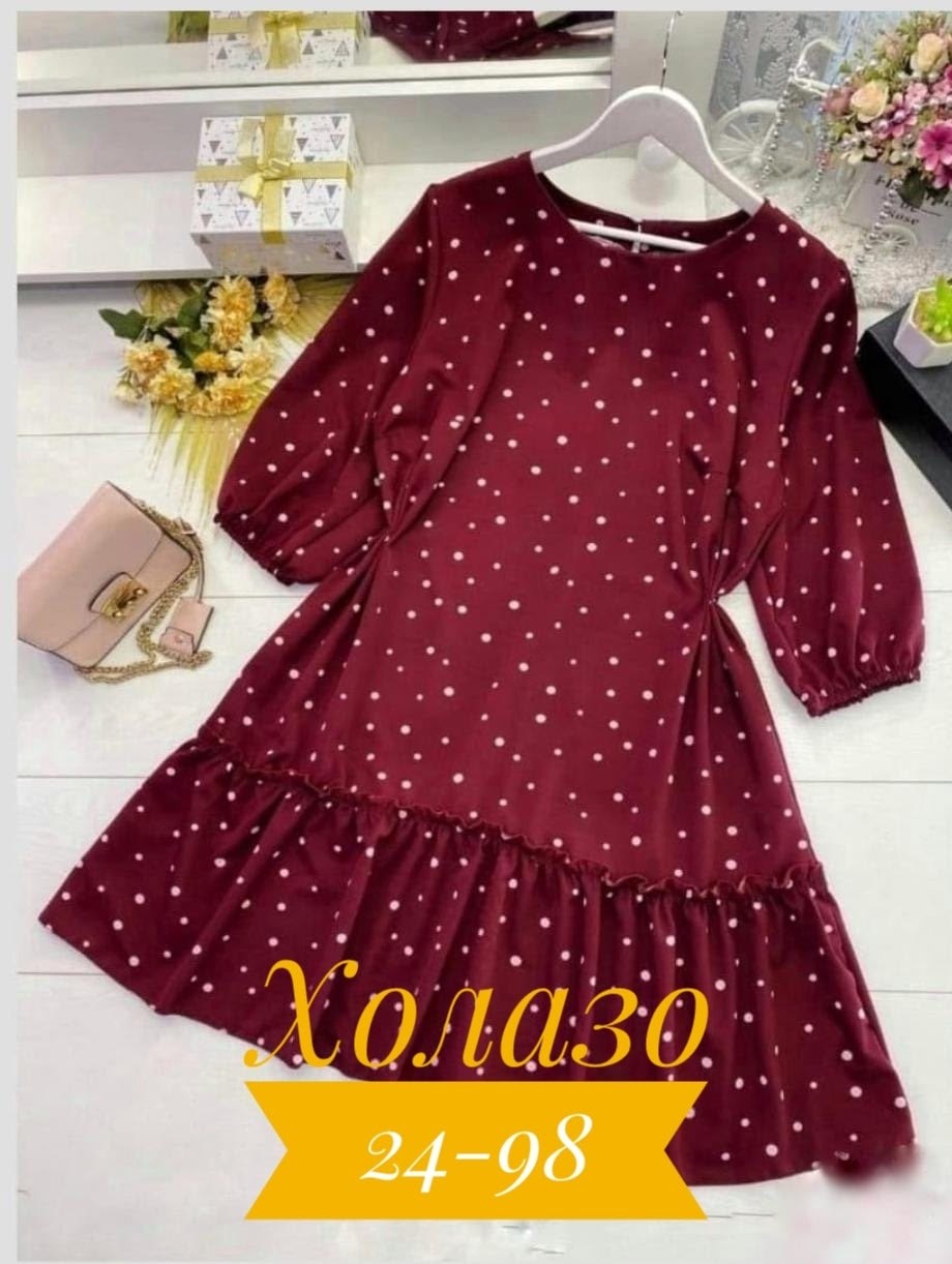 платье женское в горох,платье 👗,платье женской,женское платье мини,платья