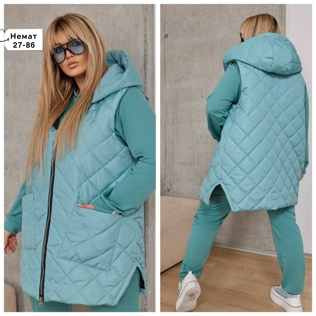 костюм женский тройка,cпортивный костюм женский на флисе,жилет на синтепоне,женский костюм на флисе,жилеты плащевка