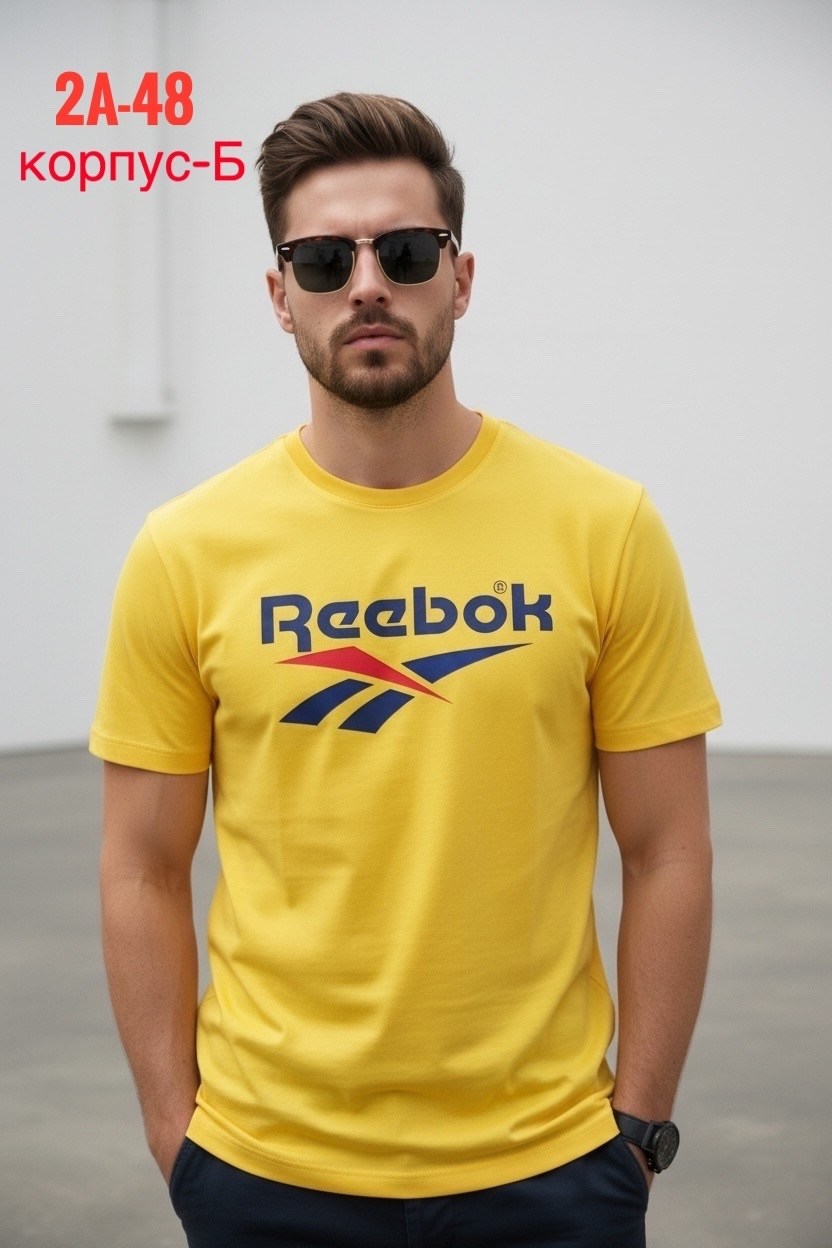футболка мужская reebok,reebok футболка желтая,футболка reebok,футболка рибок желтая,футболки мужские