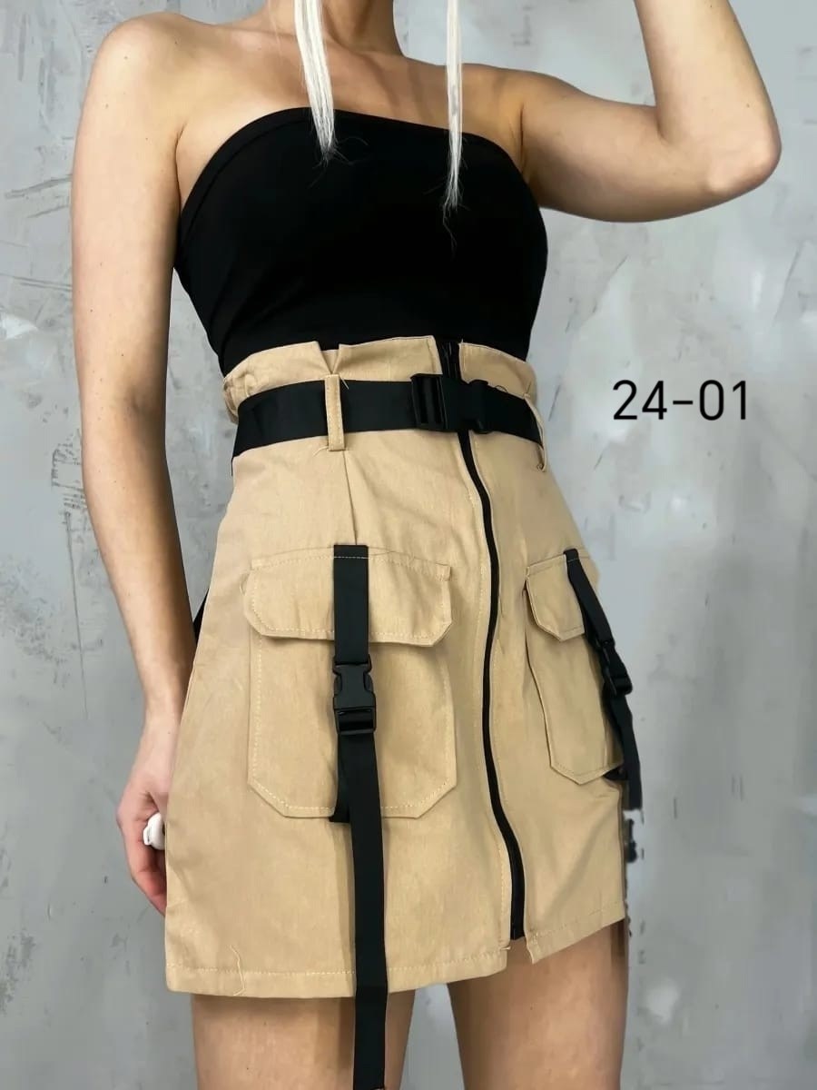юбка карго,юбка с поясом,женская юбка,юбка,мини юбка карго