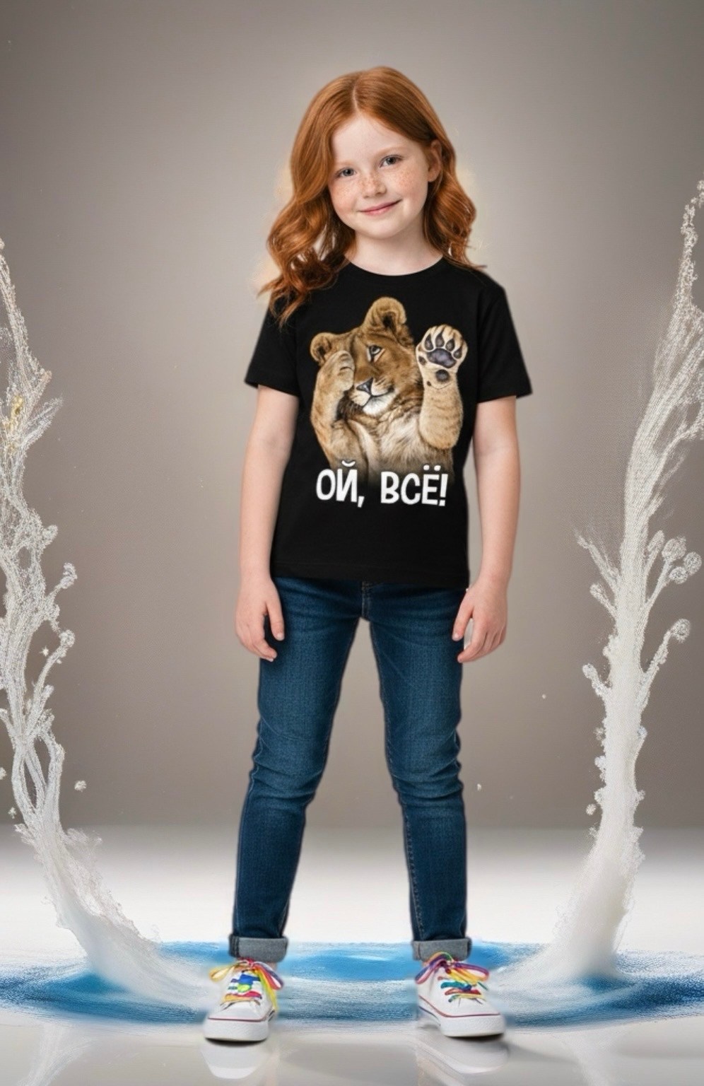 футболки детские,футболки для девочек,футболка с принтом,футболка со львенком,футболки для мальчика