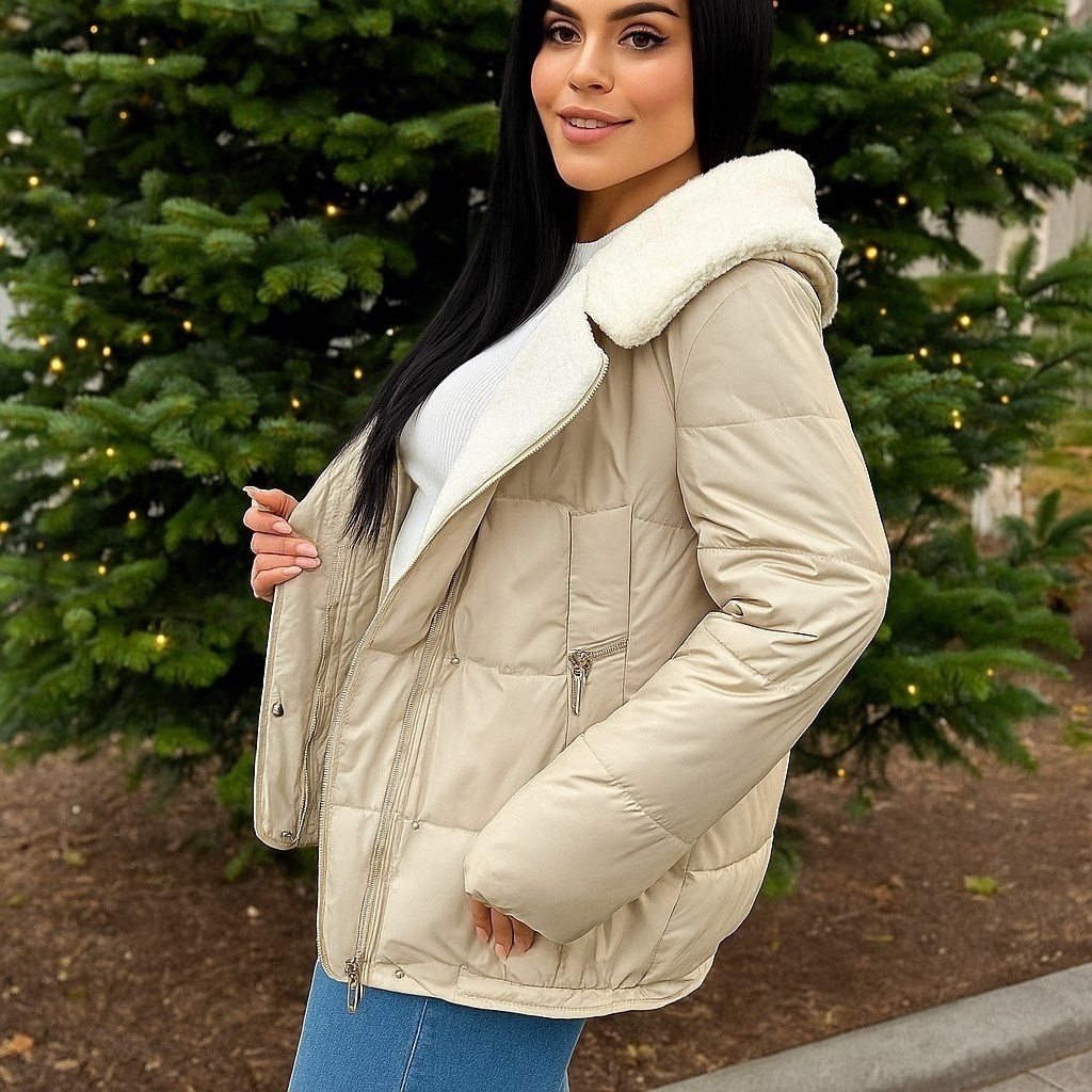 куртка зимняя теплая с капюшоном genevieve,куртка женская,женская зимняя куртка,куртка демисезонная,куртка