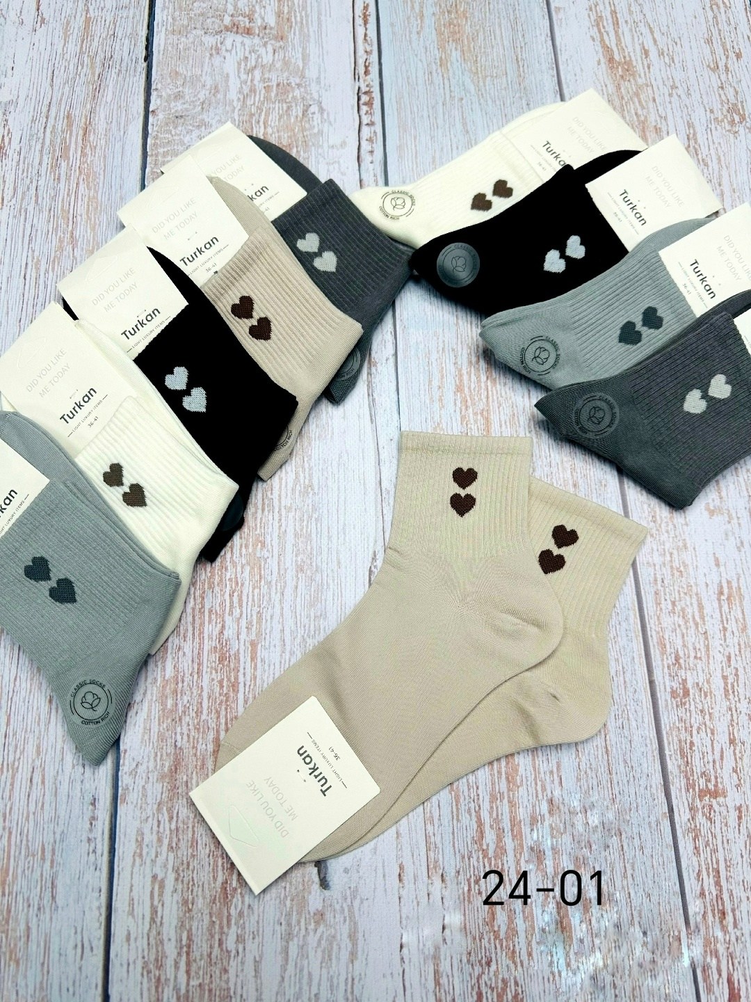 носки женские turkan,носки хлопковые набор 5 пар turkan,носки женские,стильные женские носки,носки женские 10 пар
