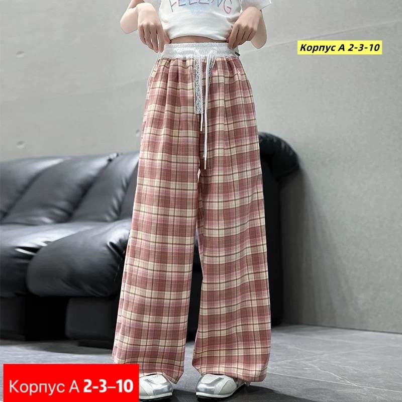 клетчатые штаны широкие,брюки женские в клетку,штаны в клетку,брюки в клетку,широкие брюки